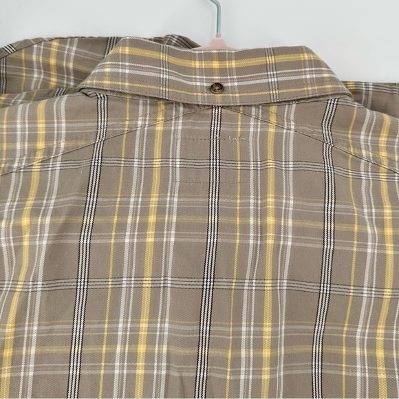 CABELA’S Men’s Angler Plaid Tan/Yellow Button Down Shirt Size XL Regular - Picture 9 of 15